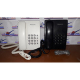 Teléfono Fijo Panasonic Kx-ts500 En Blanco Y Negro
