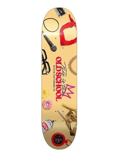 Tabla De Skate Wisdom Old School + Lija De Regalo/ Renace