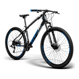 Bicicleta Aro 29 Gts Freio À Disco E Suspensão 21v I-vtec Lt Cor Preto-azul Tamanho Do Quadro 20