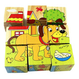 Cubos Didacticos Rompecabezas Puzzles De Madera 6 En 1 Niños