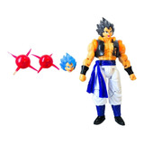 Figura/ Juguete Gogeta Súper Sayayin Con 3 Caras Articulado