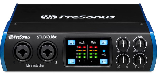 Presonus Studio 26c 2x4, 192 Khz, Interfaz De Audio Usb 