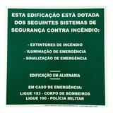 Placa Sinalização Edificação M1 Modelo3 31x31cm Fotolumi