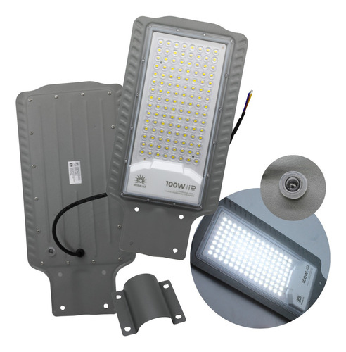 Lampara Suburbana Led 100w Alumbrado Publico Con Fotocelda