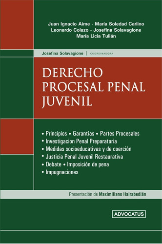 Derecho Procesal Penal Juvenil - Aime, Carlino Y Otros