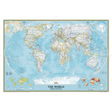 National Geographic World - Mapa De Pared Politico Clasico,