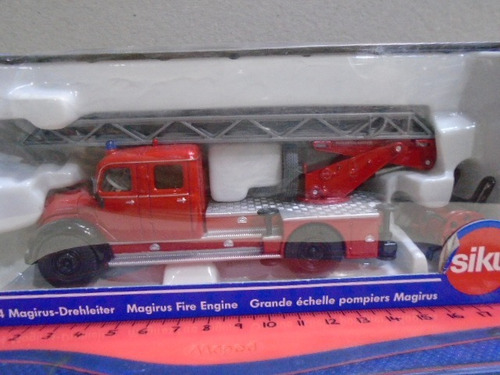 Siku 1/50 Camion Magirus Bomberos C/escalera Metal 