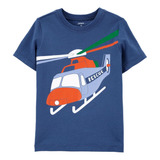 Camiseta Infantil Carters Bebê Menino Manga Curta Algodão