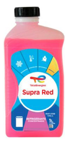 Liquido Refrigerante Concentrado Total Supra Red 1l Rosa