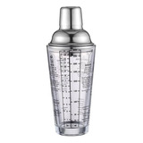 Vaso Coctelera De Vidrio Con Recetas Kit Cocteleria 400ml