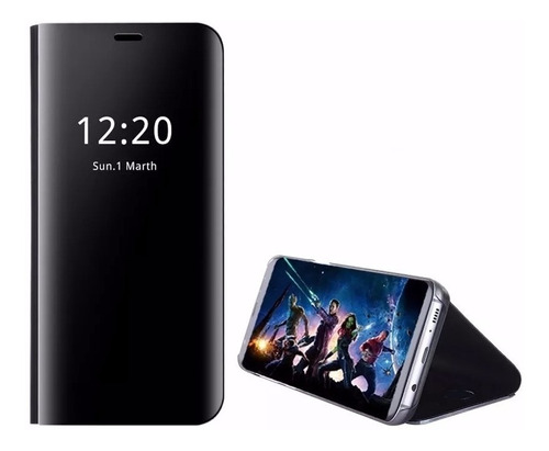 Capa Capinha Protetor Frente Verso 360 Flip Cover Espelhada Luxo Moderna Premium Samsung Galaxy J4 Core Sm-j410g 6.0