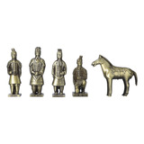 Estatuas De Guerreros De Terracota Y Caballos Metal Crafts S