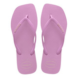 Chinelo Havaianas Square Ponta Quadrada Lavanda Fresh