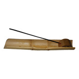 Incensário De Bambu Modelo Canaleta Para Mesa  25cm 55g