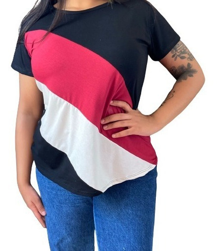 Blusa Blusinha Faixas Transversal Kit 5 Sortidas Atacado