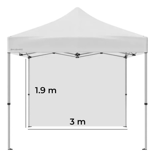 Pared Lateral Para Gazebo De 3 X 1.96 Mts Kushiro Toldos