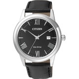 Reloj Citizen Hombre Aw1231-07e Eco-drive /jordy Color De La Correa Negro Color Del Bisel Plateado