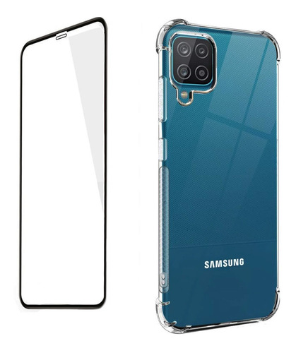 Carcasa Para Samsung A12 Antigolpes + Lamina De Ceramica 9d