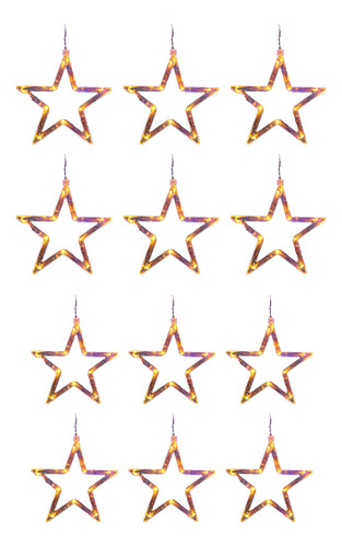Luces Led Decorativas De Cortinas Serie Estrellas Navideñas