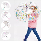 Guarda Chuva Transparente Infantil Menina Chuva Unicórnio