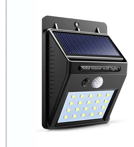 Luz Solar De Recarga Led De Pared Con Sensor De Movimiento E