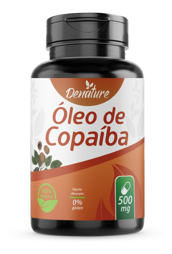 Óleo De Copaíba 500mg 100 Cápsulas 