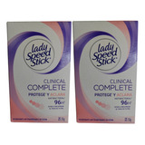 Pack X 2 Desodorante Lady Speed Stick Clinical Complete 55g