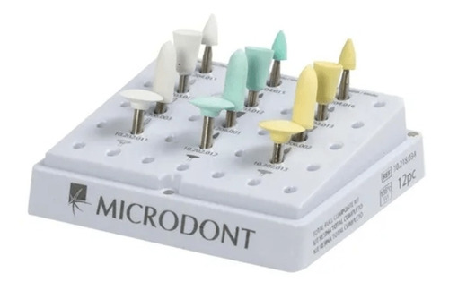 Kit Microdont Pulido Composite Polishing X 8 Odontologia