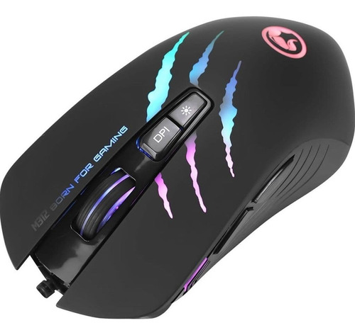 Paquete De 3 Mouse Marvo M312 Usb Rgb  4800 Dpi 7 Botones Pr