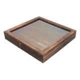 Vitrina De Cristal, Caja De Madera Para Muestras De Inse [u]