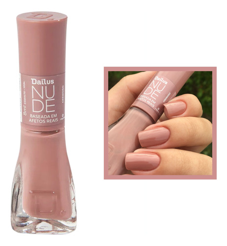 Esmalte Dailus Nude Baseada Em Afetos Reais Cremoso Brilho