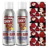  Shampoo Y Acondicionador Matizador Cabellos Rojos Shiny Red