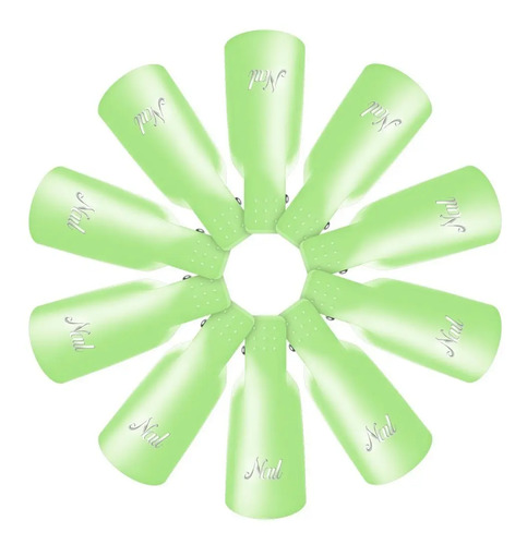 10 Pinzas Removedoras Retiro Acrílico Gel Gelish Polygel Uña