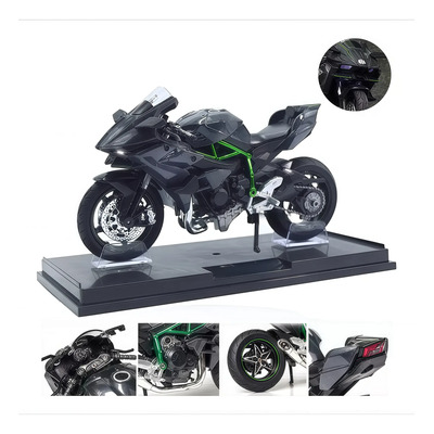 Motocicleta De Juguete Kawasaki H2r Ninja De Metal A Escala | Meses sin interés
