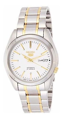 Reloj De Ra - Seiko 5 Automatic White Dial Men's Watch Snkl4