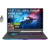 Portátil Gamer Asus Rog Strix G17 Ryzen 7 Rtx 3060 64gb 2tb