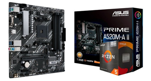 Kit De Actualizacion Gamer Ryzen 5 5600g + Motherboard A520m