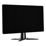 Capa Para Monitor Couro Ecológico Preto Fosco 30  69x40 Cms