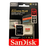 Tarjeta De Memoria Sd Sandisk Extreme Plus 128gb Con Adaptad