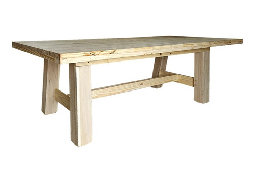 Mesa Para Quincho De 240 X 120 Cm Madera De Pino Macizo