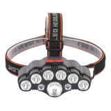 Linterna Led Minero Frontal 9 Led Impermeable Recargable Usb