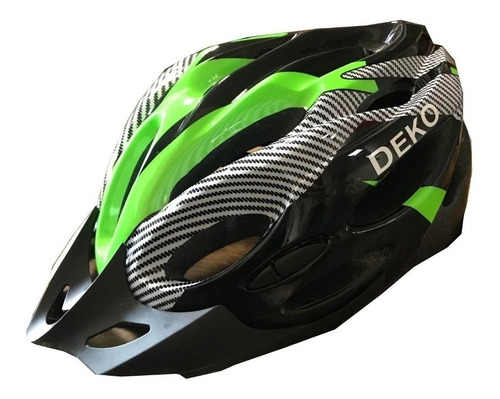 Capacete Com Sinalizador Led Ciclismo Bike Verde Gts