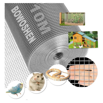 Rollo malla gallinera galvanizada BOWOSHEN 90cm x 10m anticorrosión | Envío gratis