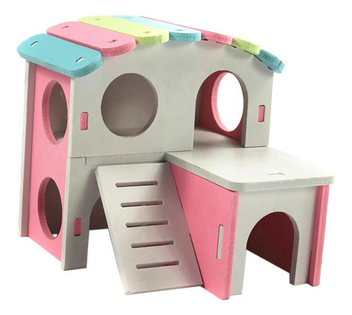 Cama Casa Jaula Escalera Ejercicio Hámster Erizo Mouse