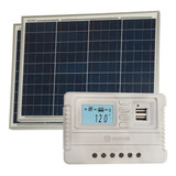 Oferta Pack X 2 Panel Solar 50w + Regulador Solar  Cuotas