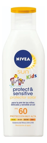 Protector Solar  Nivea  Sun Kids Protect & Sensitive 60fps  200ml