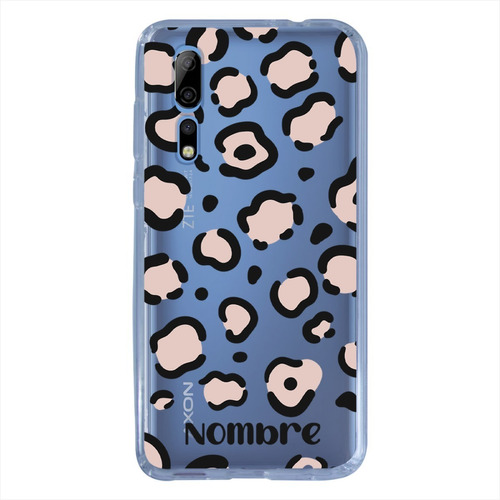 Funda Zte Animal Print Personalizada Con Nombre