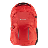 Backpack Techzone Storm Impermeable Para Laptop De 15.4 Color Rojo