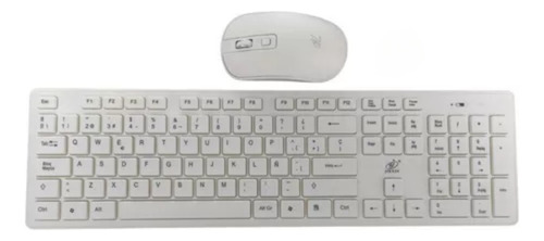 Teclado Y Mouse Alámbrico Usb Blanco Compacto Y Ergonómico