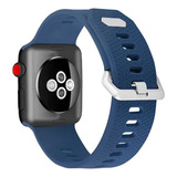 Correa Compatible Iwatch Apple Watch 42/44/45mm-s Azul Mar